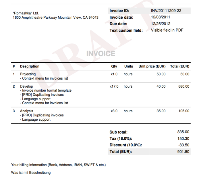 Invoice templates | Invoices plugin documentation